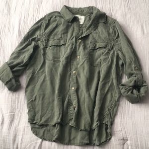 American Eagle oversized button down shirt